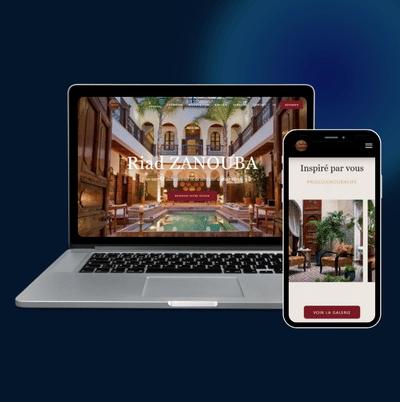 Riad Zanouba – Luxury Riad Booking Website - Website Creation