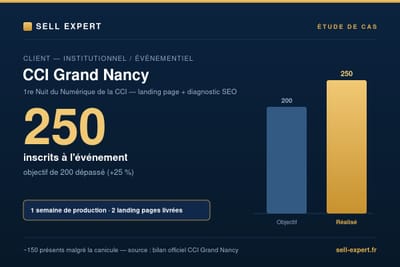 CCI Grand Nancy — Landing pages événementielles et Newsletters - Evénementiel