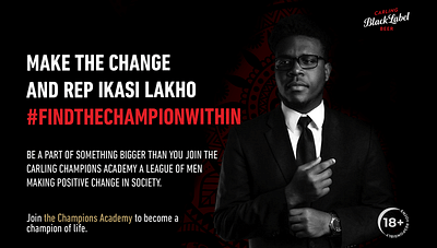 SAB: Carling Black Label #FindTheChamponWithin - Graphic Design