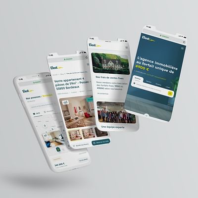 Elestim - Site web d'agence immobilière - Website Creatie