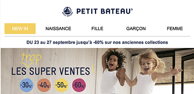 Petit Bateau – Customer Acquisition in France - Diseño Gráfico