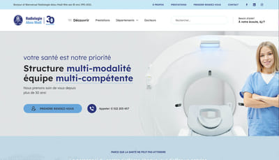 Site Web du Centre médical - Création de site internet
