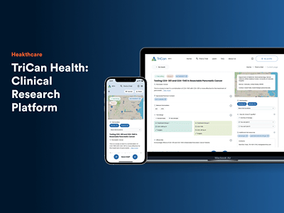 TriCan Health: Clinical Research Platform - Application web