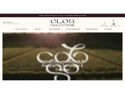 Clos Selection : boutique Shopify de vins connectée à Odoo - Website Creatie