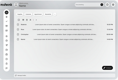 Midwink – AI-Powered Gmail Clone Web Application - Website Creation