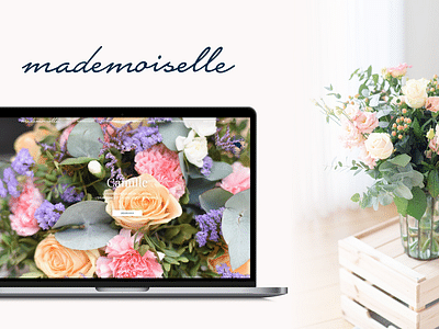 mademoiselle: identité visuelle / e-shop de fleurs - Branding & Positionering