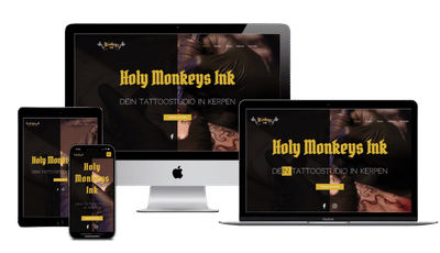 Webdesign für Tattoostudio HolyMonkeys - Webseitengestaltung