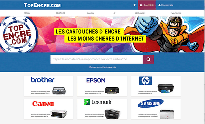 Site E-commerce Topencre - Création de site internet