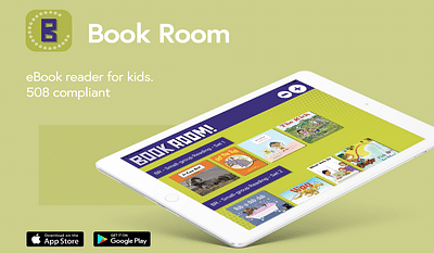 BookRoom! eBook reader for kids. 508 compliant - Application mobile