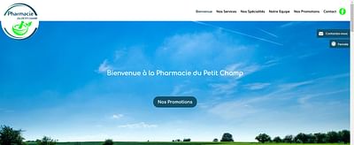 website de la Pharmacie du Petit Champ - Création de site internet