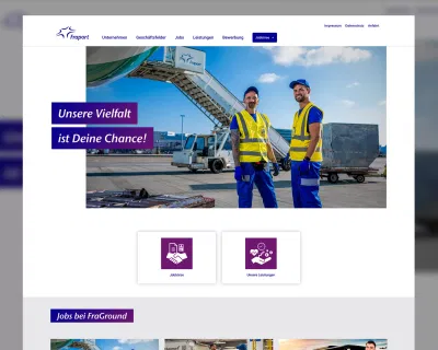 Relaunch Website Fraground - Webanwendung
