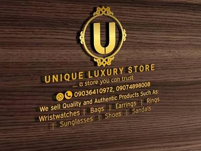 Unique Luxury Store - Publicité