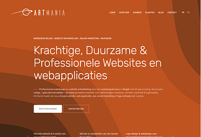 ARTMANIA - Website Creatie