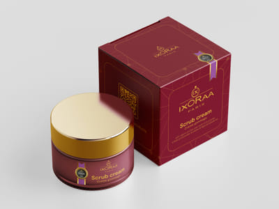 Ixoraa Paris packaging 3D - Identité Graphique