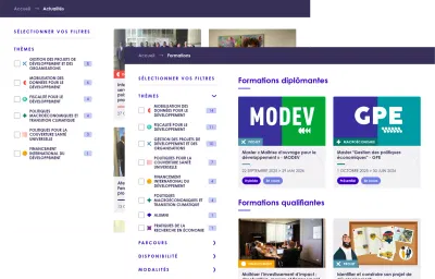 Plateforme de gestion de candidatures et intégration LMS, IHEDD - Application web