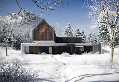 3D Visualization of a Private Ski Chalet - 3D