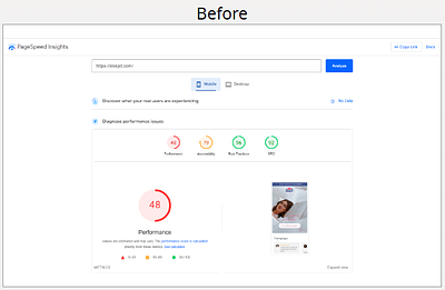 Website Speed Optimization for Sleepit - Administration web