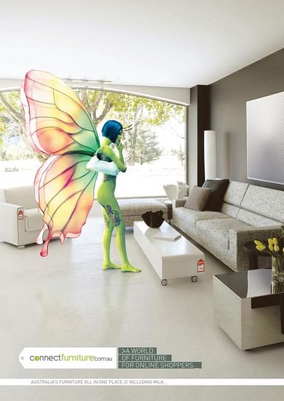 Butterfly girl avatar - Werbung