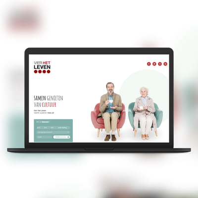 Vier het leven - Samen genieten van cultuur - Création de site internet