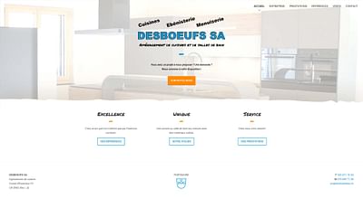 Desboeufs SA - Site Internet - Création de site internet