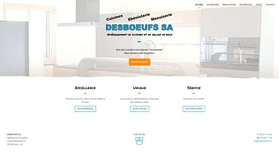 Desboeufs SA - Site Internet - Creación de Sitios Web