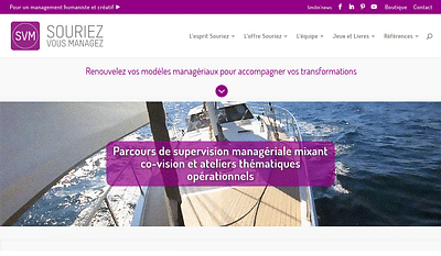 Website Creation for Souriez vous Managez - Webseitengestaltung