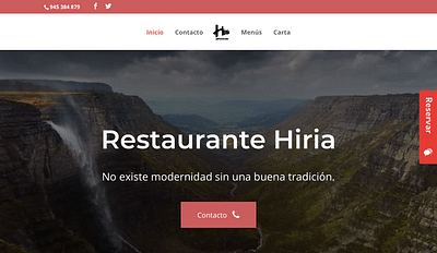 Restaurante Hiria - Creación de Sitios Web