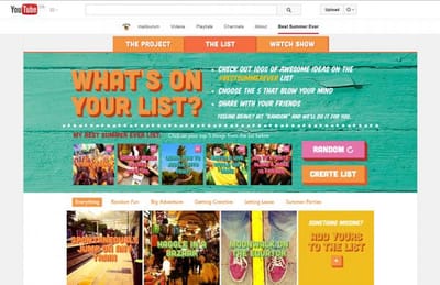 'Best Summer Ever Project' content hub - Advertising