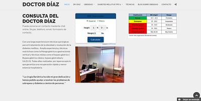 Crear página web Doctor Díaz Obesidad