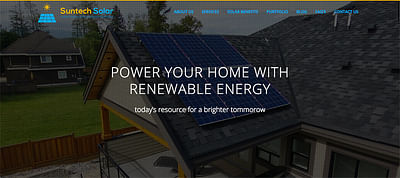 Suntech Solar Solutions - Website + Logo - Website Creation