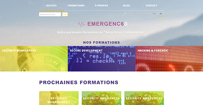 EMERGENC6: Votre partenaire formation en Sécurité - Website Creation