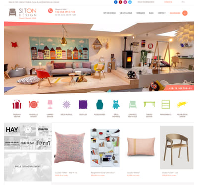 Création du site E-commerce pour Sitondesign - E-commerce