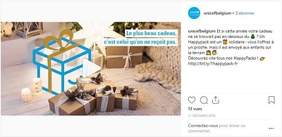 Campagne fin d'année d'UNICEF - Onlinewerbung