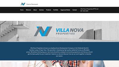 Website and Rebranding for Villa Nova Properties - Création de site internet