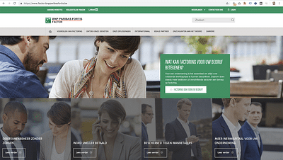 BNP Paribas Fortis website - Digital Strategy