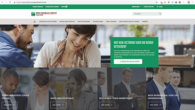 BNP Paribas Fortis website - Website Creation