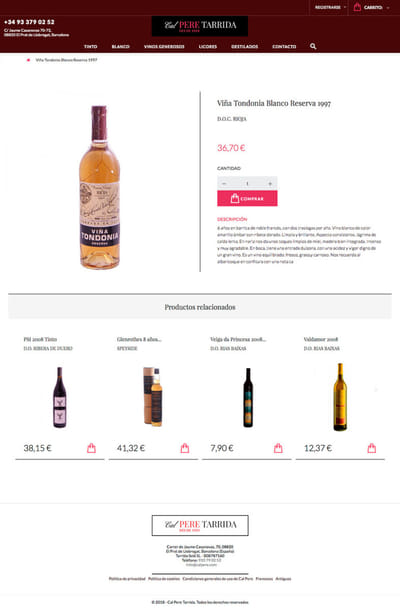 e-commerce calpere.com - Creación de Sitios Web