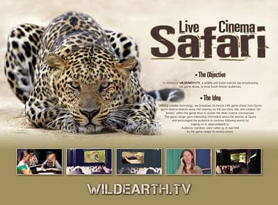 LIVE CINEMA SAFARI - Publicidad