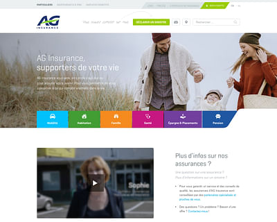 AG Insurance - Retail website redesign - Ergonomie (UX / UI)