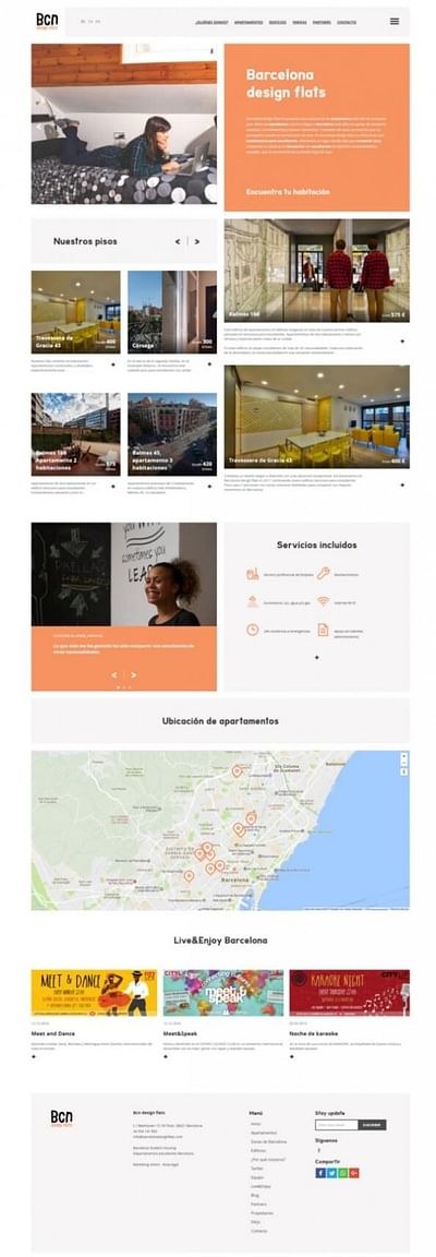Barcelona Design Flats: Diseño web, SEO y SEM - Website Creation