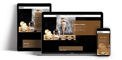 HELADO GEPETTO (branding y diseño web) - Website Creation