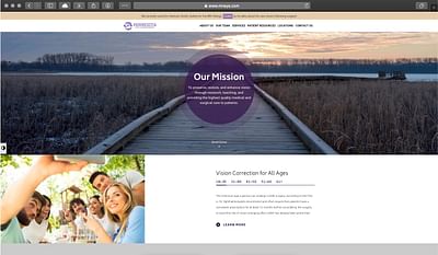 Custom Medical Website for Ophthalmology Practice - Création de site internet