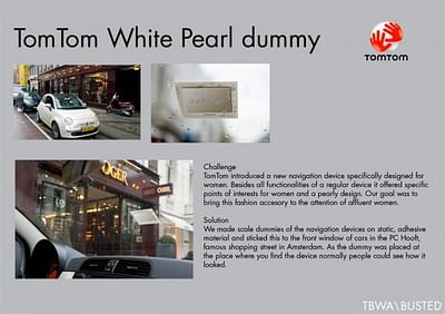 White Pearl dummy - Publicité