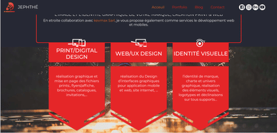 Site Web Chez Jephthé - Website Creation