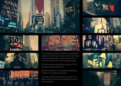 TIMES SQUARE, NEW ZEALAND - Advertising