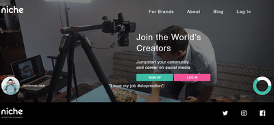 Niche, A Division of Twitter - Social Media Site - Creación de Sitios Web