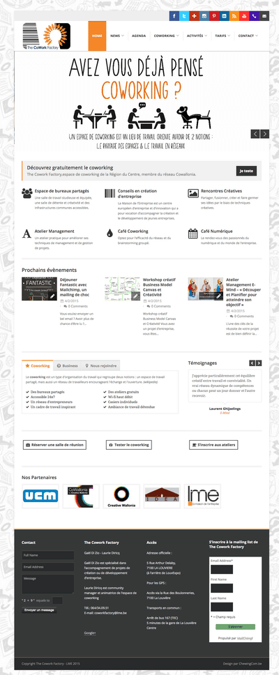 The Cowork Factory - Social media