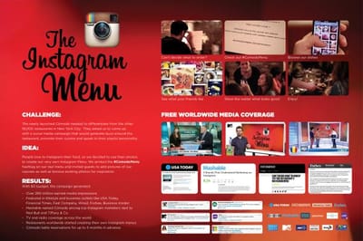 INSTAGRAM MENU [image] - Reclame