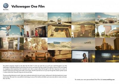 VOLKSWAGEN - ONE FILM - Publicité