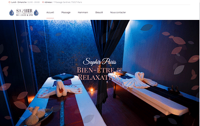 Création d'un site Web pour un salon de massage - Création de site internet